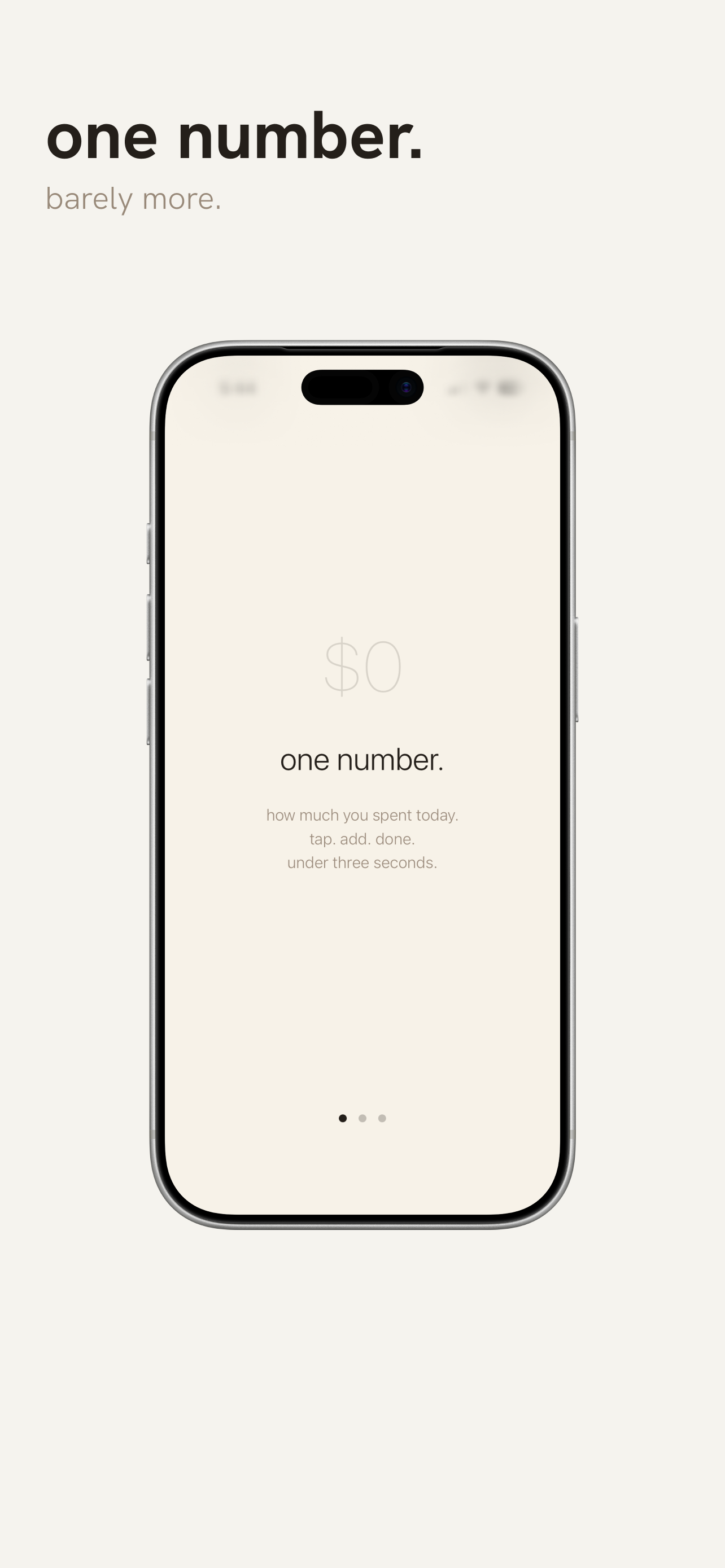 one number. barely more.