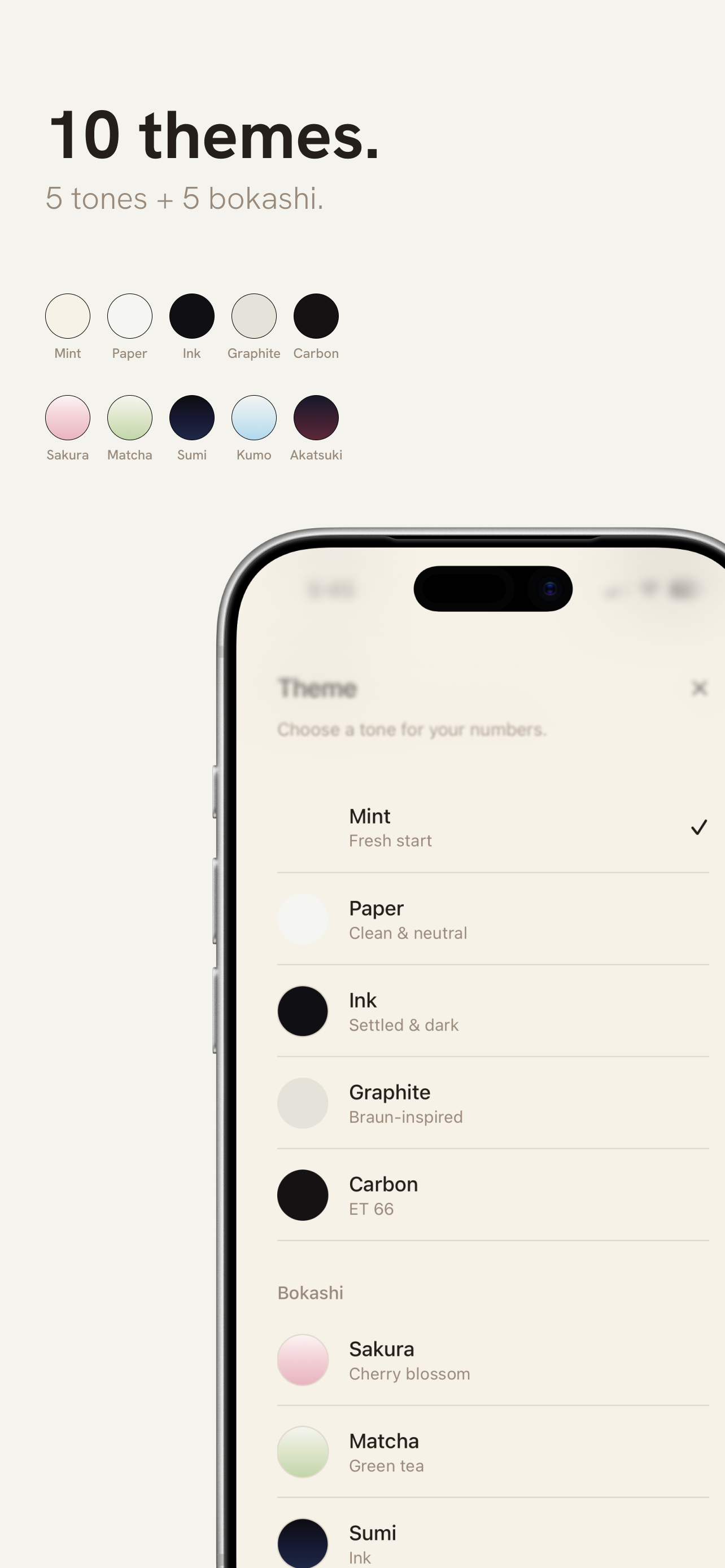 10 themes.